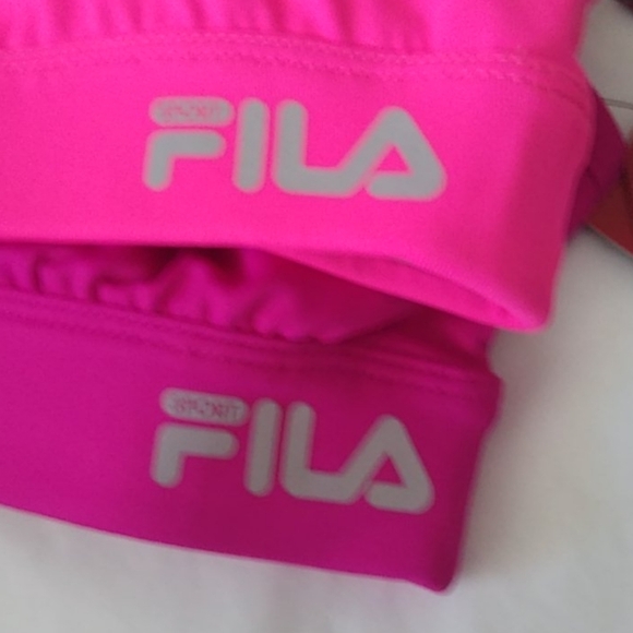 Fila Sport Performance Running Bras, Shades 0f Pink, set 2, Size XS - Picture 6 of 10